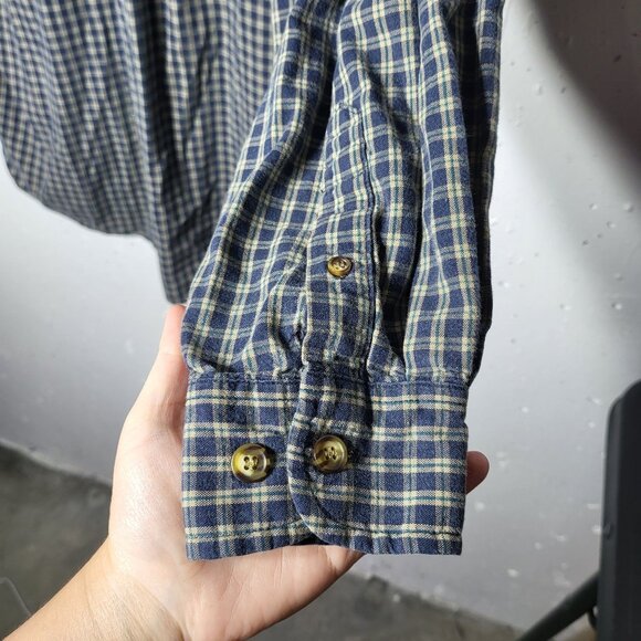 Vintage Aeropostale Mens The Big Shirt Plaid Long Sleeve Button Up Size Medium - Picture 7 of 9